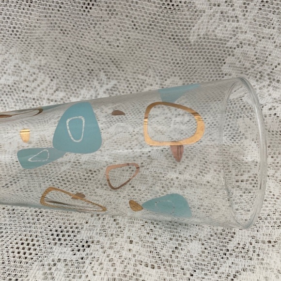 Vintage Set of 4 Footed Parfait Amoeba Boomerang  Atomic by Federal Glass - Picture 2 of 4